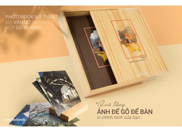 Quà tặng Ảnh Đế Gỗ để bàn in hình